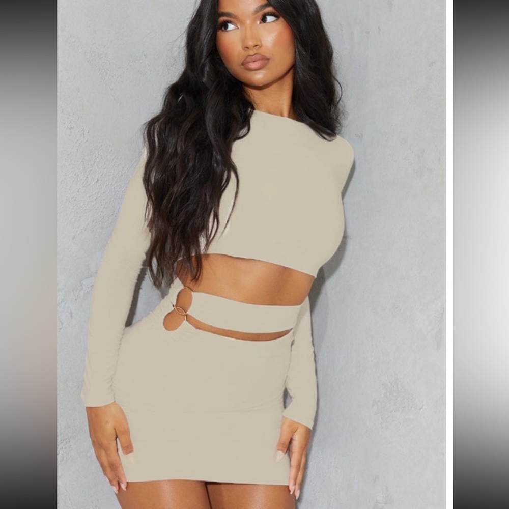 PLT Cutout Waist Bodycon dress